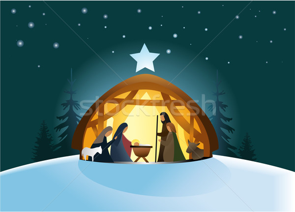 Nativity scene Stock photo © jagoda