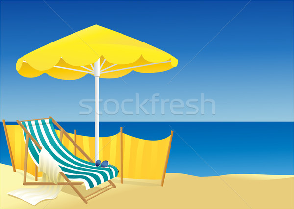 Napos nyári szabadság tengerpart óceán boldog tenger Stock fotó © jagoda