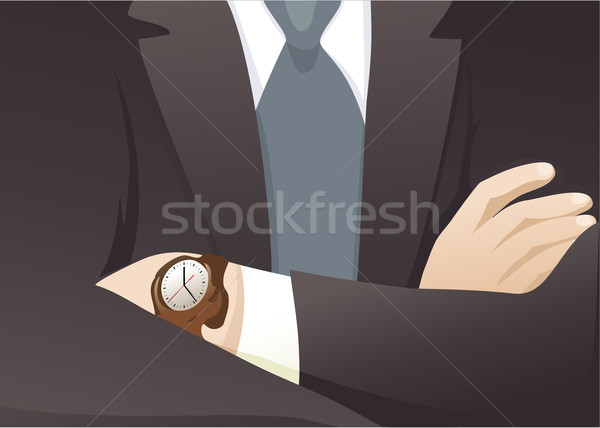 Businessman with Crossed Hands  Stock photo © jagoda