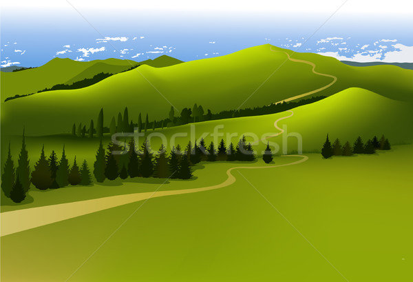 Mountain landscape Stock photo © jagoda