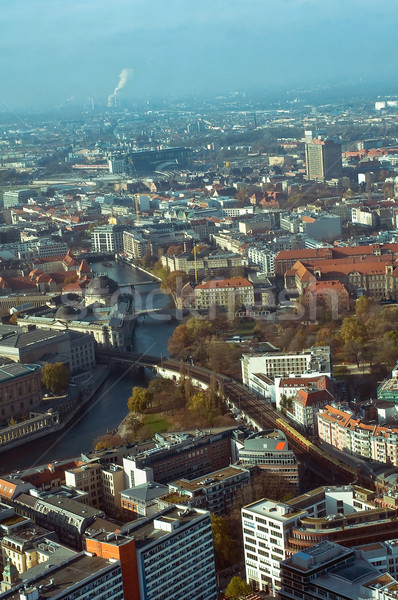 View Berlino panorama televisione torre Germania Foto d'archivio © jakatics