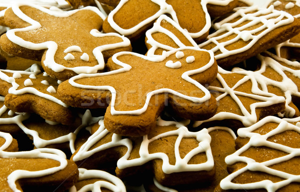 Closeup of gingerbread cookies Stock photo © jakatics
