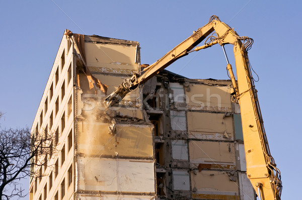 Demolition of an old building Stock photo © jakatics