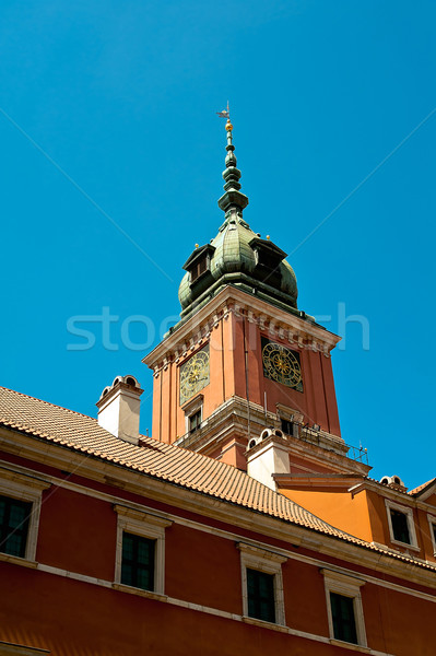 Re palazzo torre Varsavia costruzione città Foto d'archivio © jakatics