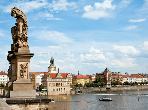 View Praga ponte acqua città estate Foto d'archivio © jakatics
