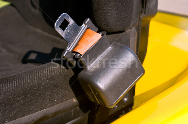 Biztonság öv targonca teherautó üzlet munka Stock fotó © jakatics