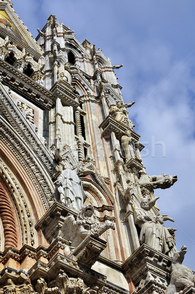 Vita facciata cattedrale Toscana Italia bellezza Foto d'archivio © jakatics