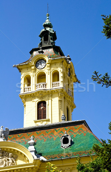 Tower of City Hall in Szeged Stock photo © jakatics