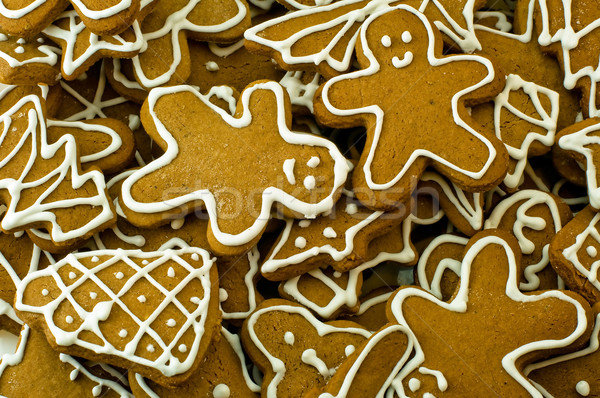 Pan di zenzero cookies Natale albero uomo star Foto d'archivio © jakatics