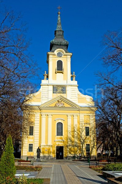 Catholic church in Gyula Stock photo © jakatics