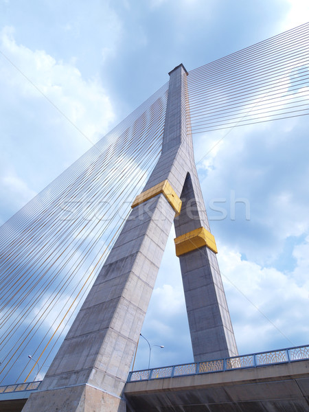 Mega sling Bridge,Rama 8, in bangkok Thailand Stock photo © jakgree_inkliang