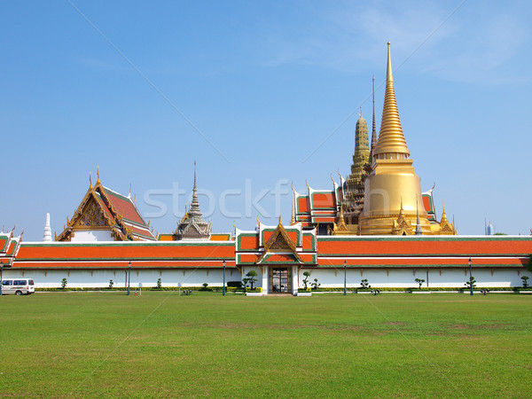 Saray Bangkok Tayland çim Bina yaz Stok fotoğraf © jakgree_inkliang