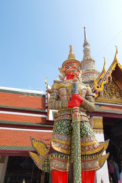 Thai Demon in Grand Palace , Bangkok Thailand Stock photo © jakgree_inkliang