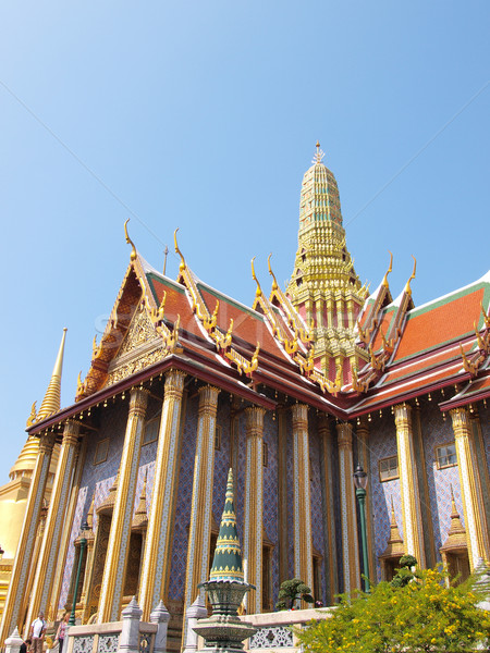 Palast Bangkok Thailand Gras Gebäude Sommer Stock foto © jakgree_inkliang