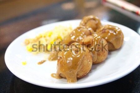 [[stock_photo]]: Japon · traditionnel · alimentaire · style · appel · feuille