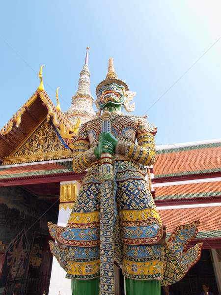 тайский демон дворец Бангкок Таиланд путешествия Сток-фото © jakgree_inkliang