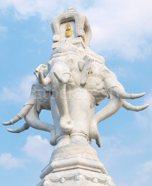 Grau Stein Elefanten Statue Stock foto © jakgree_inkliang