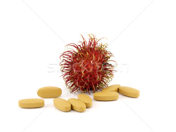 Stockfoto: Vitamine · c · pillen · licht · lifestyle · vers · object
