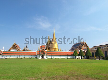 Palast Bangkok Thailand Gras Gebäude Sommer Stock foto © jakgree_inkliang