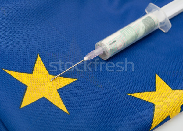 Financière injection médicaux seringue une Photo stock © jamdesign