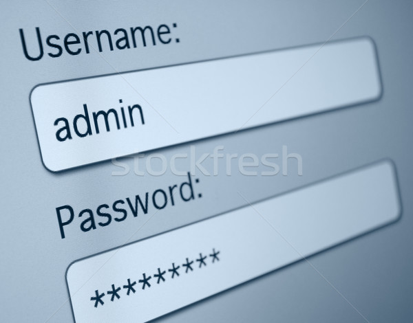 вход окна имя пользователя пароль интернет браузер Сток-фото © jamdesign