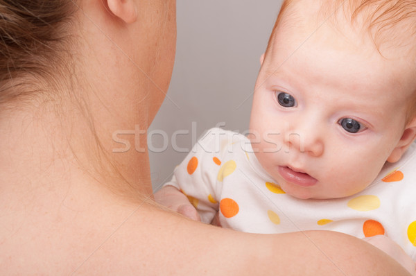 Anne bebek arkasında kadın Stok fotoğraf © jamdesign