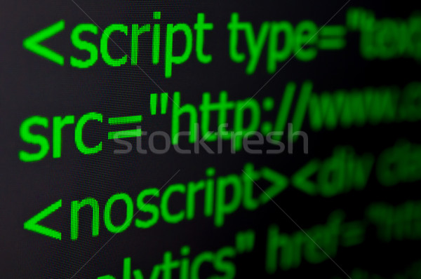 Web código primer plano ordenador Internet fondo Foto stock © jamdesign