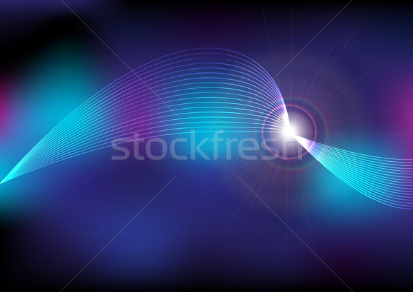 波 抽象的な 光 ウェブ 1泊 ストックフォト © jamdesign