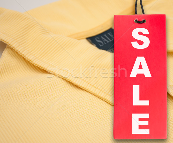 Sale Tag and Polo Shirt Stock photo © jamdesign