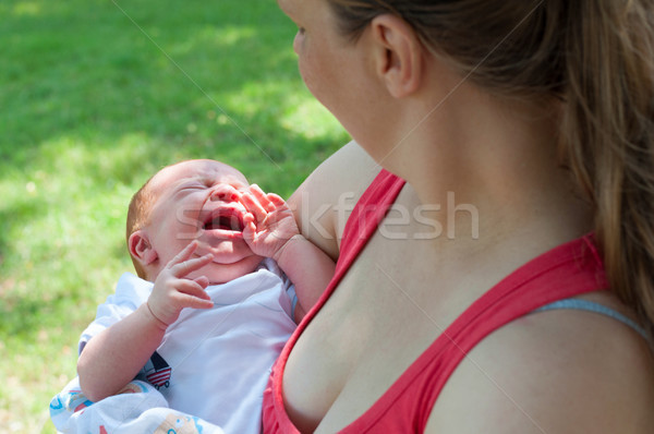 Mother and Newborn Baby Stock photo © jamdesign