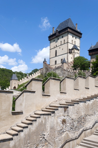 Stock photo: Karlstejn castle, Czech Republic