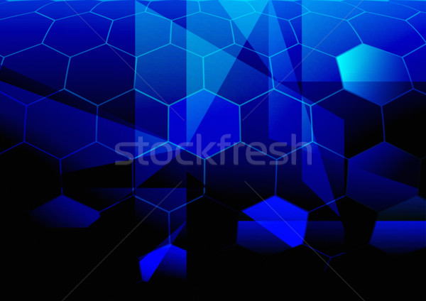 青 抽象的な 光 技術 戻る ストックフォト © jamdesign