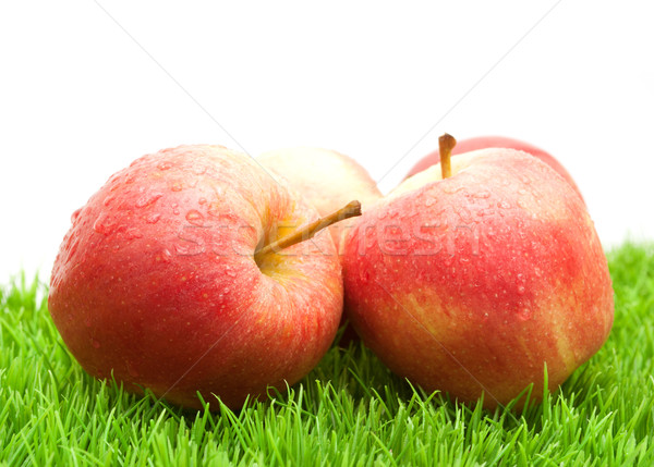 Red Apples on Grass	 Stock photo © jamdesign