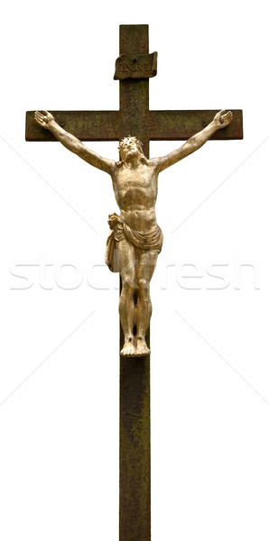 Statue jesus christ isoliert weiß Ostern Stock foto © jamdesign