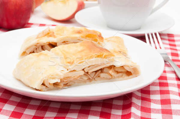 Stockfoto: Eigengemaakt · appel · lage · tafel · vruchten · tabel · plaat