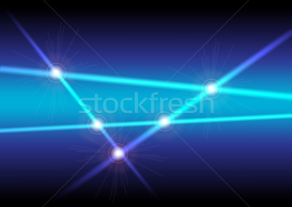 抽象的な 暗い 青 光 技術 ストックフォト © jamdesign