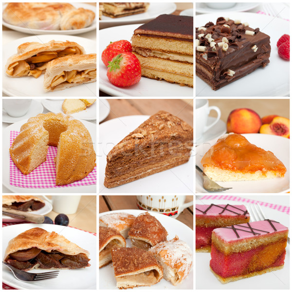 Desserts Collage Stock photo © jamdesign