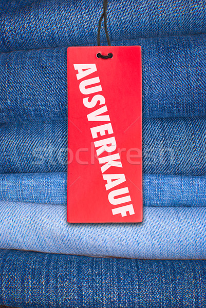 Jeans With German Sale Tag Stock photo © jamdesign