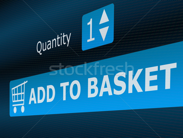 オンラインショッピング バスケット ボタン ビジネス インターネット ショッピング ストックフォト © jamdesign