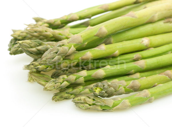 Fraîches asperges blanche peu profond santé vert [[stock_photo]] © jamdesign