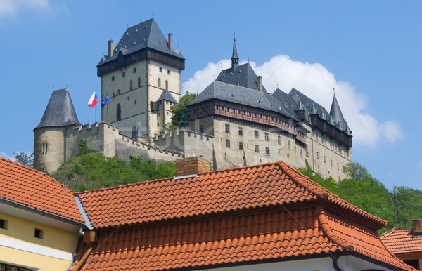 Stock photo: Karlstejn castle, Czech Republic