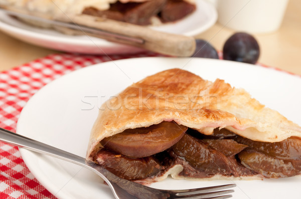 Stock photo: Plum Pie