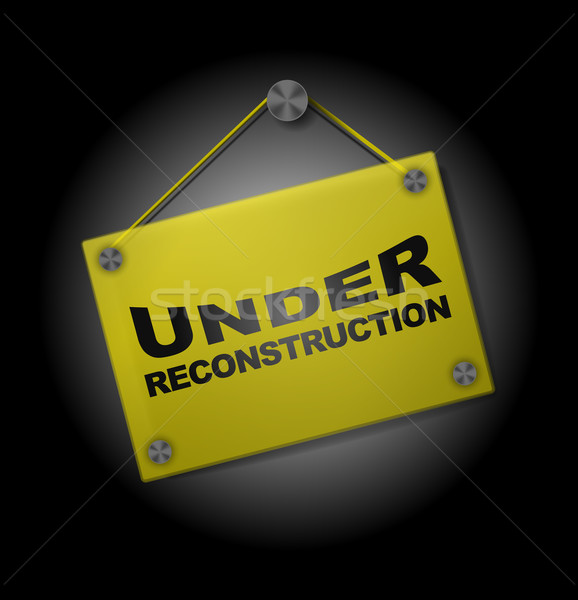 Under Reconstruction - Plexi Signboard Stock photo © jamdesign