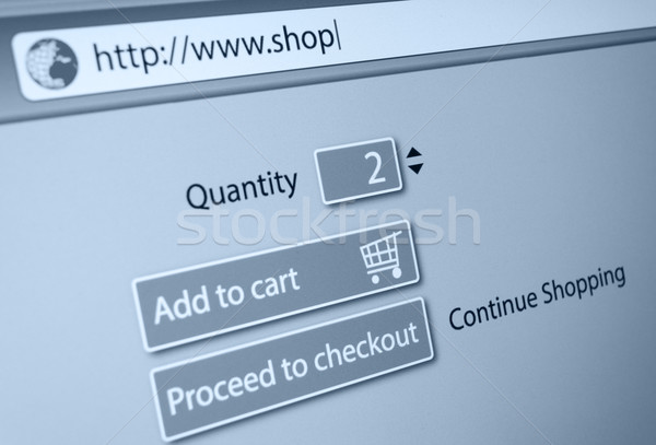 Online alışveriş url çevrimiçi alışveriş adres bar Stok fotoğraf © jamdesign