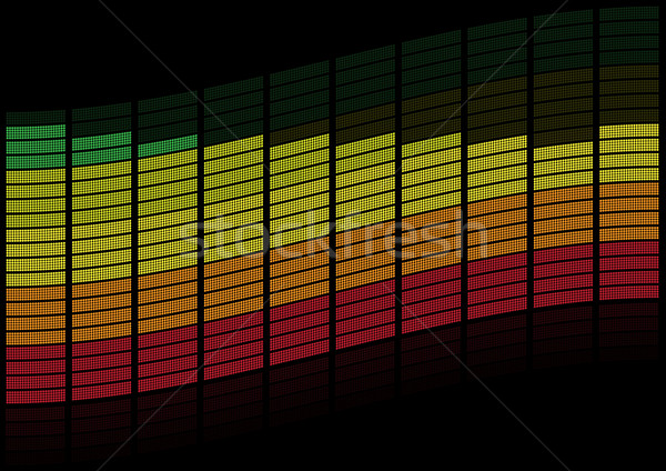 Grafica equalizzatore multicolore blocchi nero party Foto d'archivio © jamdesign