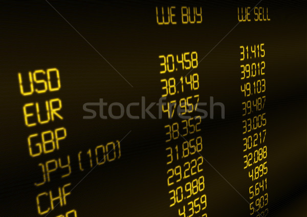 Monnaie échange taux devises étrangères écran fond Photo stock © jamdesign