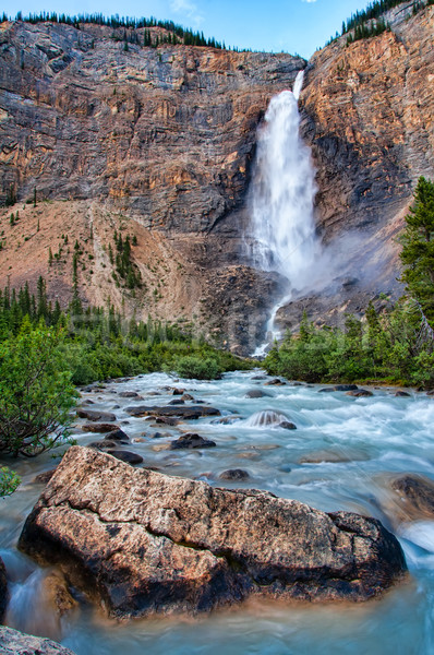 Takakkaw Falls in Yoho Park British Columbia Stock photo © jameswheeler