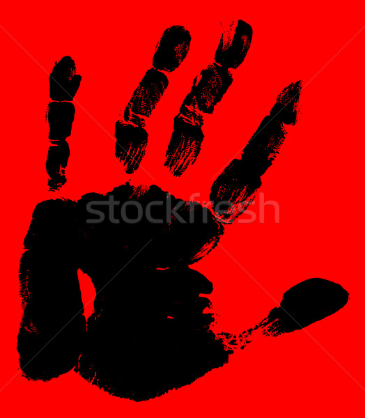 Kéz lenyomat emberi kéz egyedi részletek férfi Stock fotó © janaka