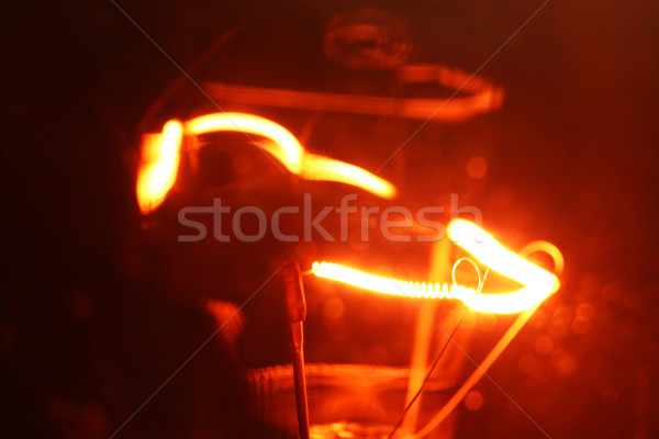 Wolfram żarówki ognia streszczenie prędkości Zdjęcia stock © janaka
