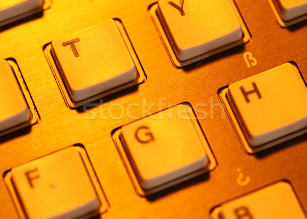 Toetsenbord oude computer technologie Stockfoto © janaka